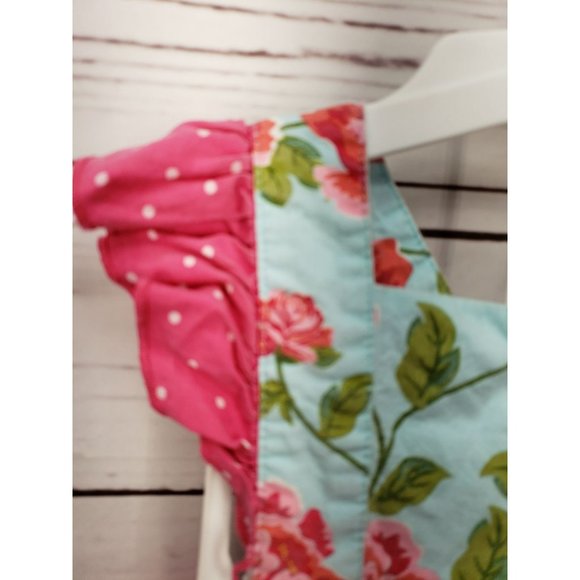 Serendipity Clothing Co. Bubble Romper Bow Pink Flowers Ruffles Polka Dots 12 Mt - Picture 10 of 11